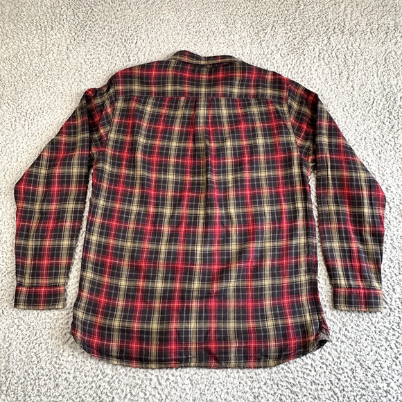 Carbon 2 Cobalt Shirt Men's Medium Plaid Flannel Button Up Lined Mid Weight - Picture 4 of 8